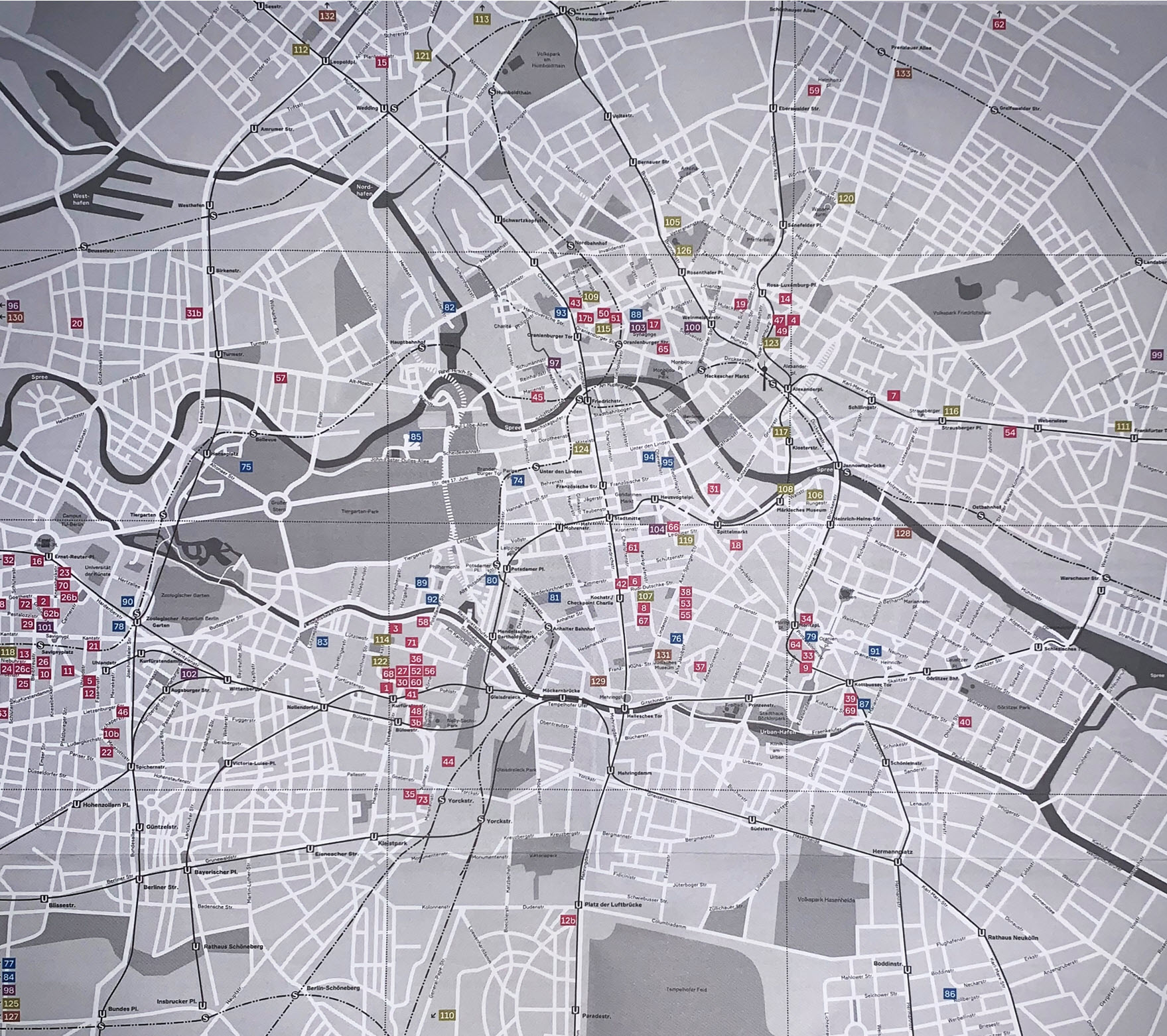 map of Berlin Art Galleries Fall 2021